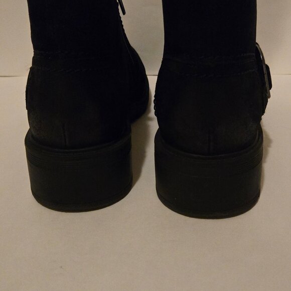 Clarks Collection Leather Ankle Boot Hearth Fay Black, Sz 8 - Picture 7 of 10